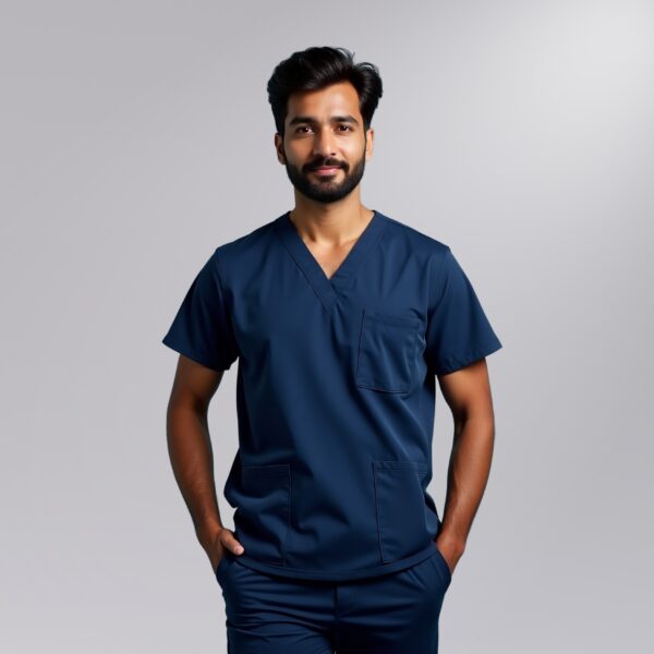 Classic V Neck Male Scrub Set - Image 4