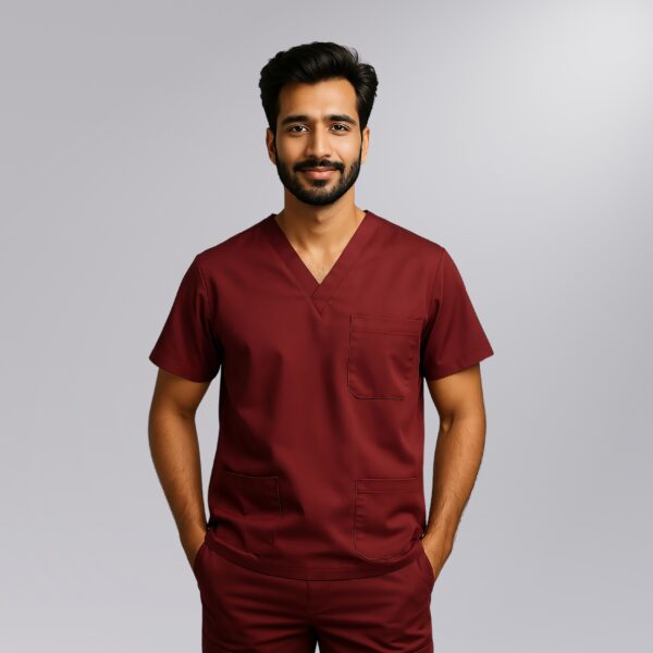 Classic V Neck Male Scrub Set - Image 3