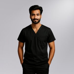 Classic V Neck Male Scrub Set
